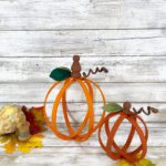 DIY Dollar Tree Embroidery Hoop Pumpkins - Easy Fall Dollar Store Craft Projects
