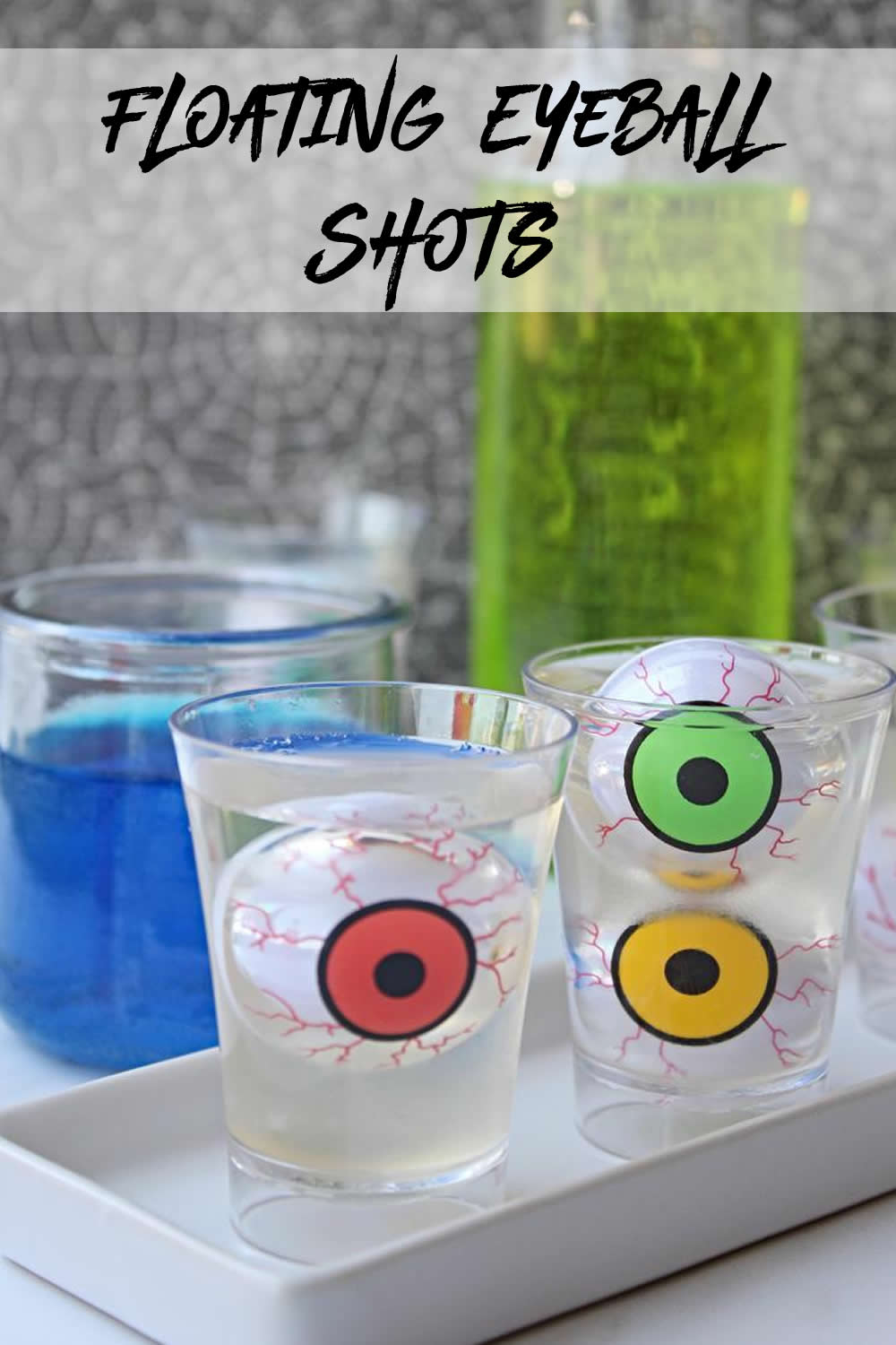 Easy eyeball vodka Jello shots recipe for your Halloween parties. Make floating eyeballs with this simple vodka alcoholic shots recipe. These creepy and spooky alcohol shots will make you the hit of your party.