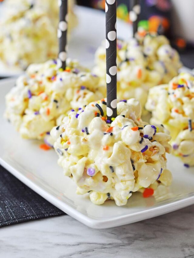 Halloween Party Food – Halloween Popcorn Balls