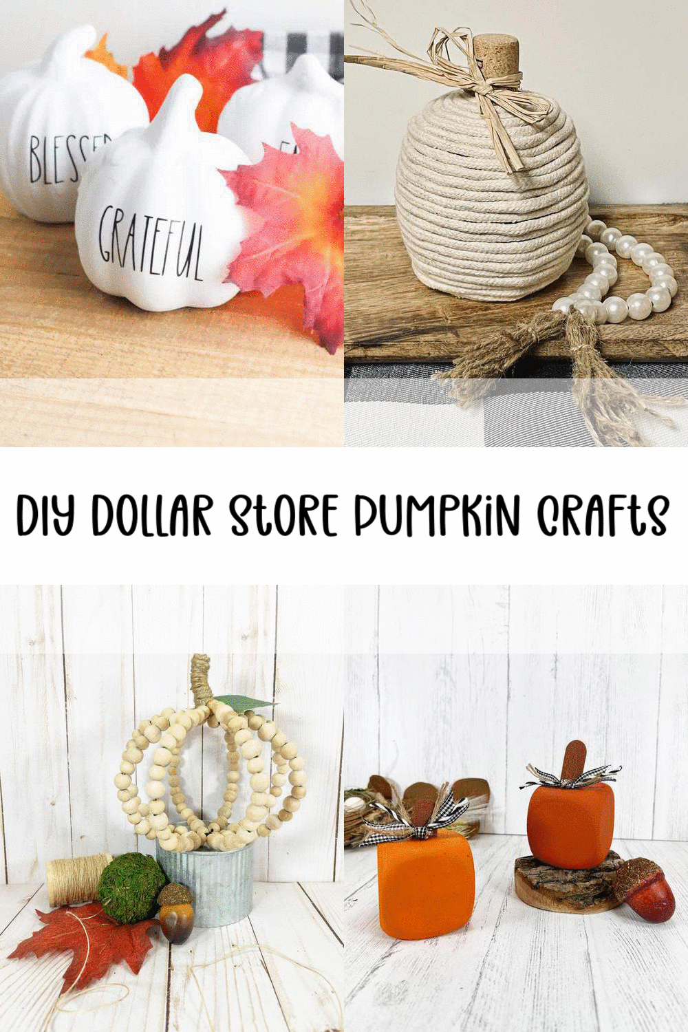 7 Dollar Tree Pumpkins Crafts - Best Dollar Store Pumpkins Ideas