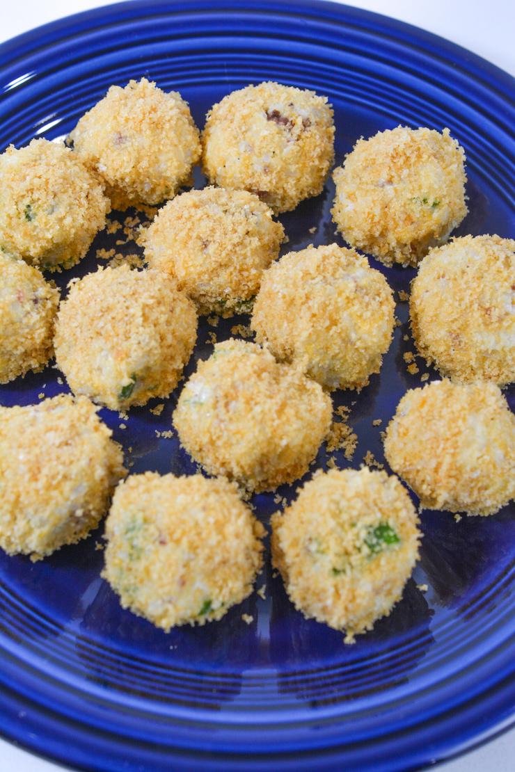 Keto Loaded Cauliflower Rice Balls