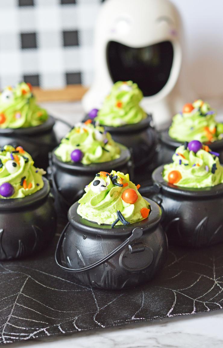 Witch Cauldron Pudding Cups – BEST Halloween Recipe – {Easy} Party Food - Desserts – Snacks