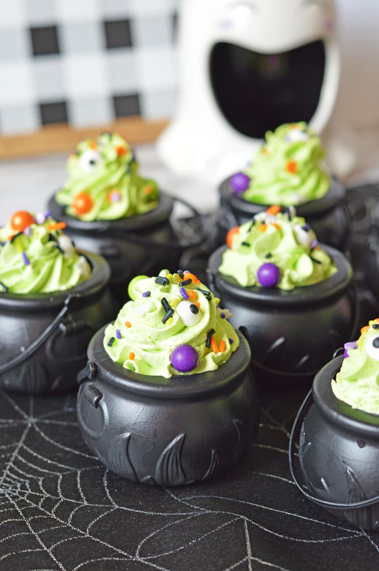 Witch Cauldron Pudding Cups