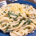 Spinach Alfredo Pasta - Easy Creamy Homemade Dinner – Lunch – Side Dishes
