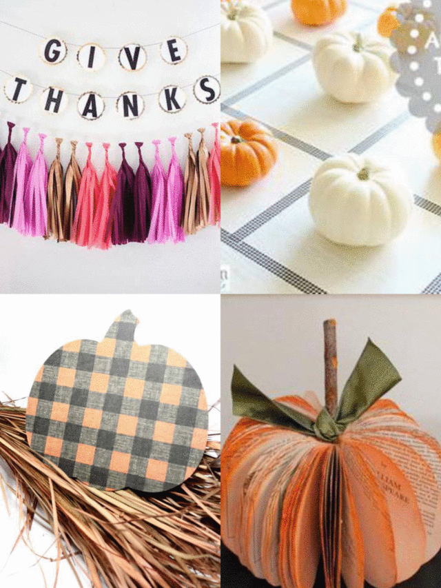 DIY Thanksgiving Decorations - Dollar Store