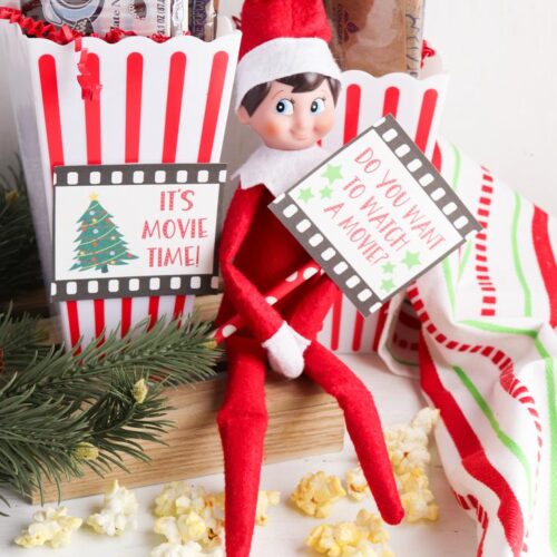 BEST Elf On The Shelf Movie Night Gift- Ideas For Kids That Are Easy – Toy Ideas – Funny – Awesome – Creative – Arrival Ideas Too!