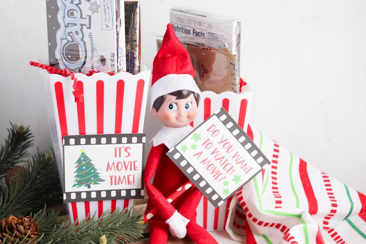 Elf On The Shelf Movie Night Gift
