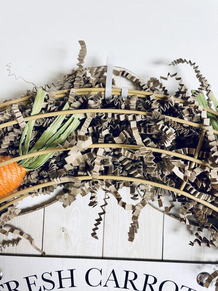Diy Dollar Tree Easter Carrot Patch Wreath