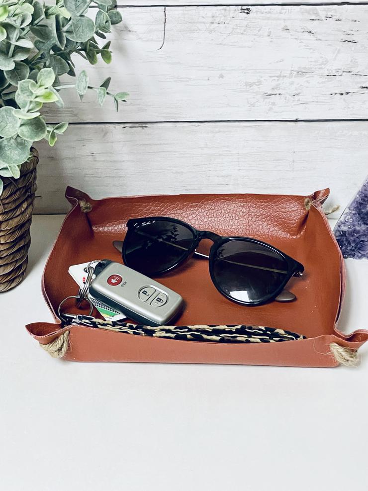 Diy Dollar Tree West Elm Faux Leather Tray Dupe