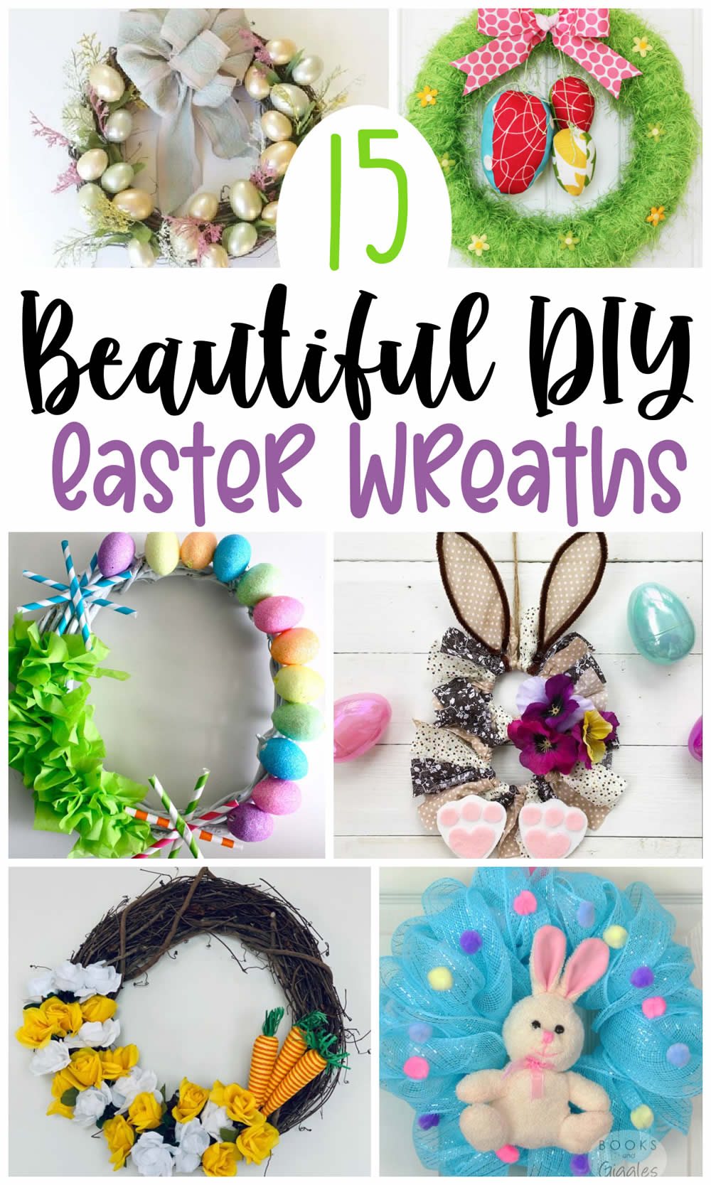 DIY Easter Wreaths - Cute Spring Wreath Craft Projects