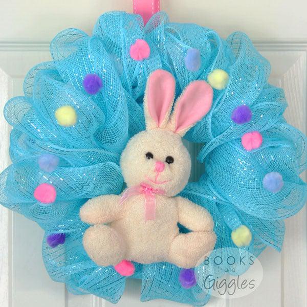 Mesh Easter Wreath - Books And Giggles
